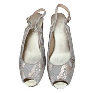 Jimmy Choo Praise Wedge Sandals Excellent condition size 41.5 EU or 11.5 US